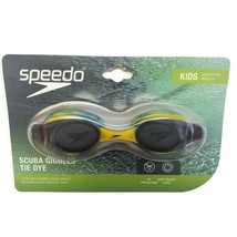 Speedo Scuba Giggles Tie Dye Swimming Goggles Speed Fit Blue Pool Kids - $5.43