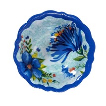 Pioneer Woman Delaney Dip Bowl Blue Floral 5.35 x 2-inch Scalloped Edge ... - $14.19