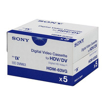 5 Sony Z7U HD HDV mini DV tape HDM-63VG for HDR HC9 FX1 FX7 Z7 FX1000 ca... - $153.99