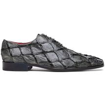 Olivieri Genuine Pirarucu Exotic Lace-Up Oxford Gray image 2
