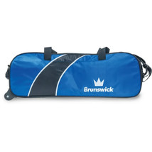 Brunswick Edge 3 Ball Tote Roller Blue Without Pouch Bowling Bag - $1,460.27 MXN