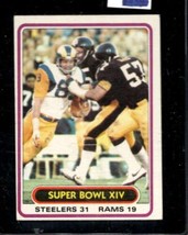 1980 Topps #494 Super Bowl Xiv Vgex *AZ3765 - £3.47 GBP