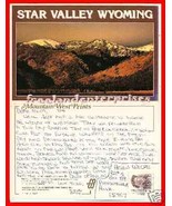 Post Card WY Caribou Mountains Viewing Star Valley WYOMING 1994? - £7.89 GBP