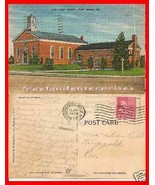 Post Card MD 1136 Post Chapel, Fort Meade Maryland Linen 1953 VTG - £7.89 GBP