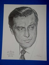 Ray Milland Academy Award Oscar Portrait Print Vintage 1962 Volpe Lost W... - $227.89 MXN