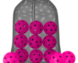 GCA Pro Pink Indoor Pickleballs 26 Hole USA Approved Tournament Free Mes... - $9.99+