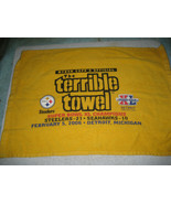  Myron Cope&#39;s official Pittsburgh Steelers Terrible Towel Superbowl 2006 - $375.01 MXN