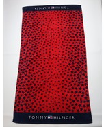 Vtg Y2K Tommy Hilfiger Spell Out Stars All Over Print Beach Bath Towel C... - $725.50 MXN