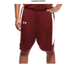 Under Armour Womens  Next Level Basketball Shorts  Maroon / White - £9.42 GBP