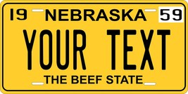 Nebraska 1959 Personalized Tag Vehicle Car Auto License Plate - $16.75