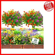 Lifelike 20-Pack Artificial Eucalyptus Flowers for Stylish Home &amp; Garden... - $36.85