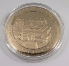 Nov. 11, 1921 America Honors Her Unknown Soldiers Franklin Mint Bronze Coin - $231.49 MXN