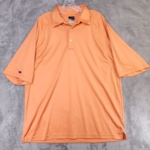 Greg Norman Polo Shirt Men&#39;s XL Orange Short Sleeve Golf ML75 Shark Dry Microfib - £7.76 GBP