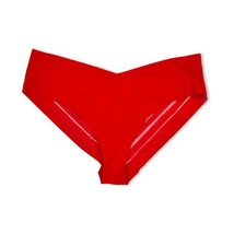 Victoria&#39;s Secret Cheeky Panty Bikini XL Floral Red Semi Sheer  - $22.95