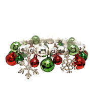 Jingling Bells Musical Christmas Stretch Bangle Charm Bracelet - £12.09 GBP