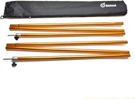 Adjustable Tarp Poles, Telescoping Aluminum Tarp and Tent Poles Set, and... - £40.91 GBP