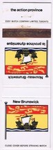 Matchbook Cover New Brunswick The Action Province Flag Canada - £1.53 GBP