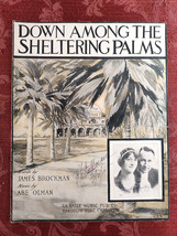 RARE Sheet Music Down Among the Sheltering Palms Abe Olman James Brockman 1914 - £12.94 GBP