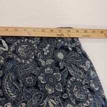 Notations WYRK0027 Women's Blue/White Paisley Side Zipper Skirt Size 1X  image 6