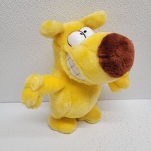 24K Mother Goose &amp; Grimm Grimmy Yellow Dog Plush Stuffed Animal Cartoon 1989 - $24.65