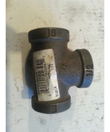 1/2 BLACK GALVANIZED T FITTING THREADED ALL SIDES - $117.83 MXN