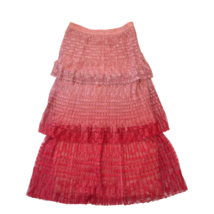 NWT Anthropologie Maeve Brighton in Pink Ombre Lace Tiered Midi Skirt 2 $140 - £49.57 GBP