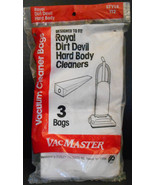 VacMaster Vacuum Cleaner Bags fits Royal Dirt Devil Hard Body Cleaners 3... - £5.23 GBP