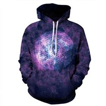 Men Women hoodies hip hop sweatshirt 3D print ry sky Cat head pizza fashion casu - £90.03 GBP