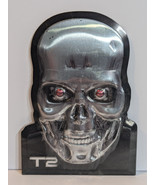 RARE T2 Terminator 2 Stamped Tin Skull Face Plaque Sign Loot Crate T2  7... - $342.10 MXN