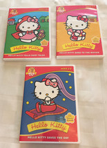 Hello Kitty 3 DVD Lot: Goes to the Movies, Tells Fairy Tales &amp; Saves the Day - £15.43 GBP