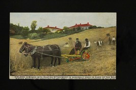 Postcard Farming Agriculture Finland 1909 International Harvester Horse Machines - £18.35 GBP