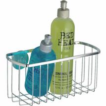 InterDesign Shower Basket 4.1 in. H x 8.7 in. W x 4.1 in. L Silver Stain... - $26.43