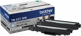 Brother - TN227 2PK 2-Pack High-Yield Toner Cartridges - Black - £175.77 GBP