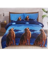 3 PCS SUPER SOFT FLANNEL FULL / QUEEN SIZE BORREGO BLANKET / COMFORTER S... - $68.26 CAD