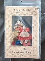 Til The Cows Come Home 13" Cow Doll Pattern By Country Stitches 1988 Gervais - $8.54