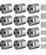 12 Pack Heavy Duty Glass Railing Standoff Hardware for Balcony Stair Bal... - $118.66