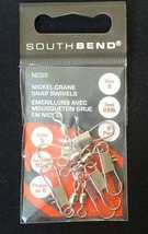 SOUTHBEND Nickel Crane Snap Swivels 6 Pack Size 5 - £2.22 GBP