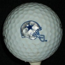 White Cowboys Football Helmet NFL Blue Star Wilson 1 Golf Ball - £13.58 GBP
