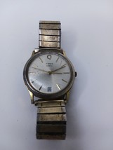 TIMEX Q Watch Vintage Men’s Quartz Gold tone “M” Cell - $294.07 MXN