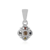 Jewelry Of Venus Fire Pendant Of Svadhisthana (Sacral Chakra) I3 Brilliant Silv - £534.76 GBP