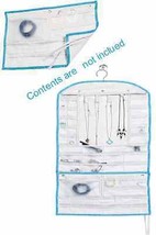 Jewelry Hanging Organizer With Detachable Travel Pouch w72 Compartments - £19.74 GBP