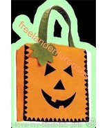 Halloween Orange Trick or Treat Pumpkin Face Halloween Tote ~NEW 8&quot;~ - €8,45 EUR
