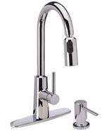 Moen, Chrome 87066 One-Handle High Arc Pulldown Kitchen Faucet, 6.00 x 6... - $307.57 CAD