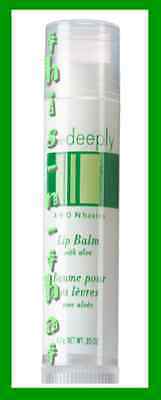 Make Up Lip Balm Basics Care Deeply with Aloe 1 Green & White Tube - $9.95