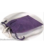 Jewelry Pouch Velour/Velvet type Pouch Lot of 5 Purple Color - $4.90