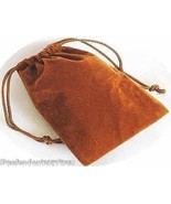 Jewelry Pouch Velour/Velvet type Pouch Lot of 5 Gold/Copper Color - $4.90