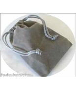 Jewelry Pouch Velour/Velvet type Pouch Lot of 5 Grey Color - $4.90
