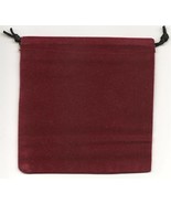 Jewelry Pouches Velour/Velvet type Pouch-Lot of 5 Burgundy Color-Size: 5... - $6.88