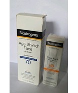 2Neutrogena Clear Face Serum Sunscreen 1.7oz  SPF 60/Age Shield Face- Ex... - $366.30 MXN