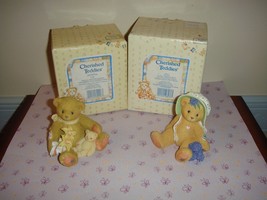 Cherished Teddies Lily 97 &amp; Veronica 98 Spring Catalog Exclusive - $18.99